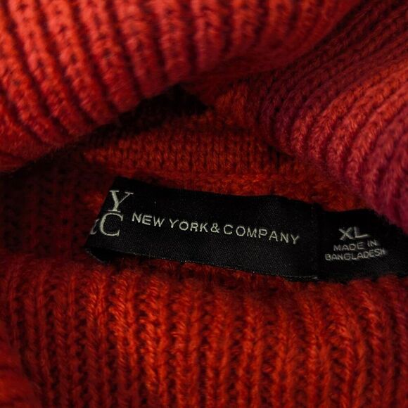 Cozy Chunky Knit - Open Shoulder Turtleneck Sweater XL NWT (New York & Company) - Picture 7 of 10